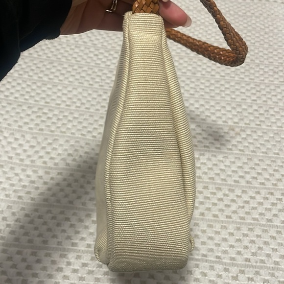 Fossil Vintage Canvas Hobo Handbag with Braided Leather Handle - Picture 11 of 15